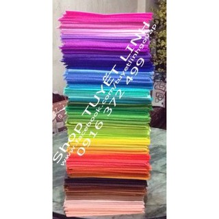 Vải nỉ cứng đủ màu :200k /55 tấm