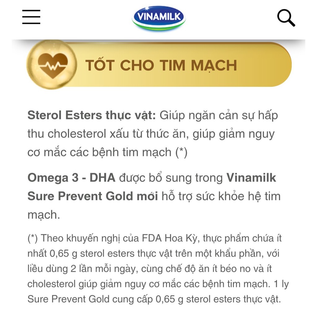 [SỮA CHO NGƯỜI GIÀ] Sữa bột Sure Prevent Gold 900g