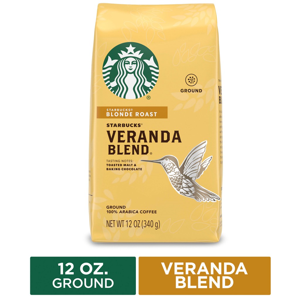 Cà phê Starbucks rang xay sẵn 100% Arabica Coffee Blonde 340g [Hàng Mỹ]