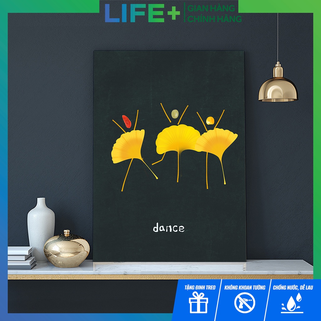 Tranh decor treo tường phòng ngủ, phòng khách chủ đề hình cô gái cách điệu bằng vải canvas cao cấp (Tặng kèm đi 3 chân)