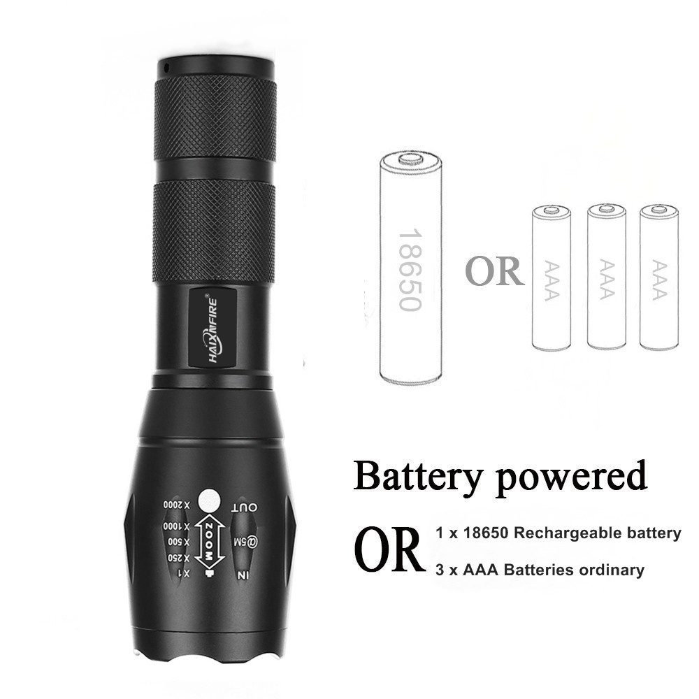 Đèn Pin Haixnfire G700 E17 WRGB led 4 Màu Chống Thấm Nước Tiện Lợi Cho Hoạt Động Ngoài Trời