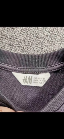 Bộ nỉ voi xám H&M cho bé trai