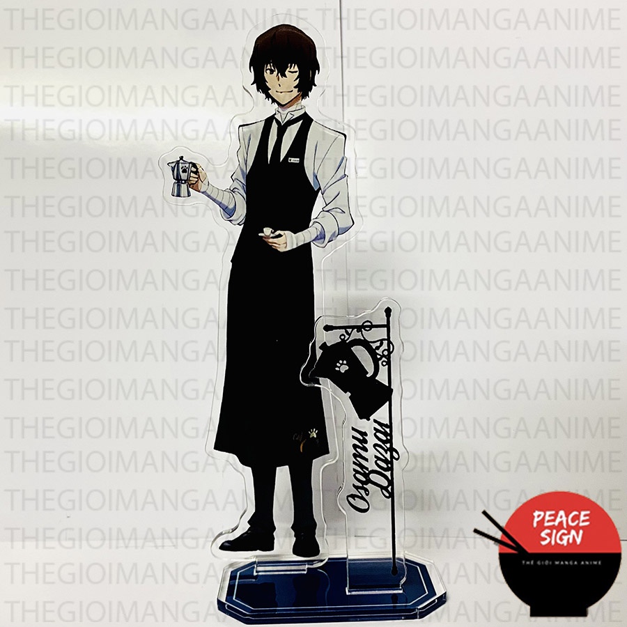 Mô hình Standee BUNGOU STRAY DOGS ver PHỤC VỤ ảnh đứng Tượng Văn Hào Lưu Lạc acrylic anime mica chibi trưng bày chibi