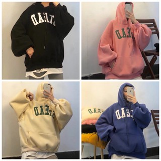 áo hoodie vải nỉ lót Bông Dày Dặn In Stead Unisex Form Rộng