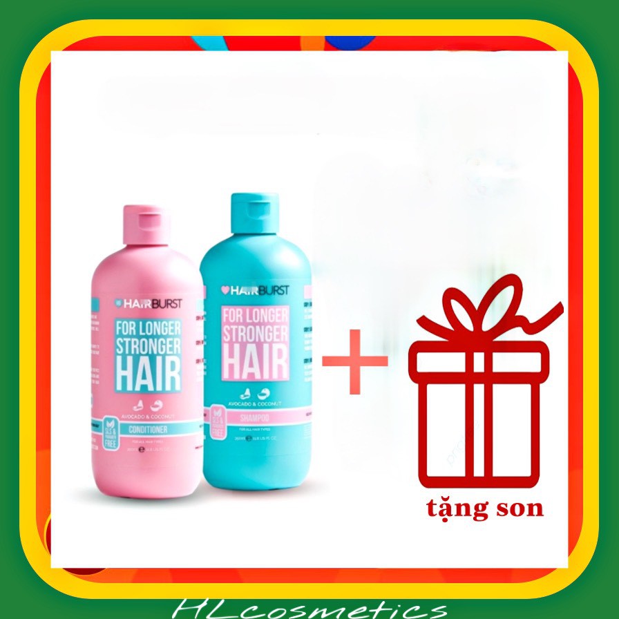 ( Khuyến Mãi Tặng Son) Set Gội + Xả Nuôi Dưỡng Tóc Chiết Xuất Bơ Dừa  350Ml