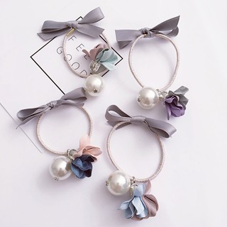 CH070 Cột tóc handmade hoa giấy tone pastel phong cách Hàn