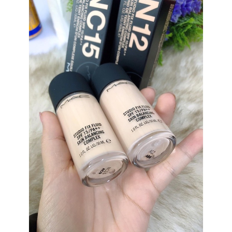 Kem nền MAC STUDIO FIX FLUID SKIN BALANCING Spf 15 - tone N12, NC15, NC20 | BigBuy360 - bigbuy360.vn