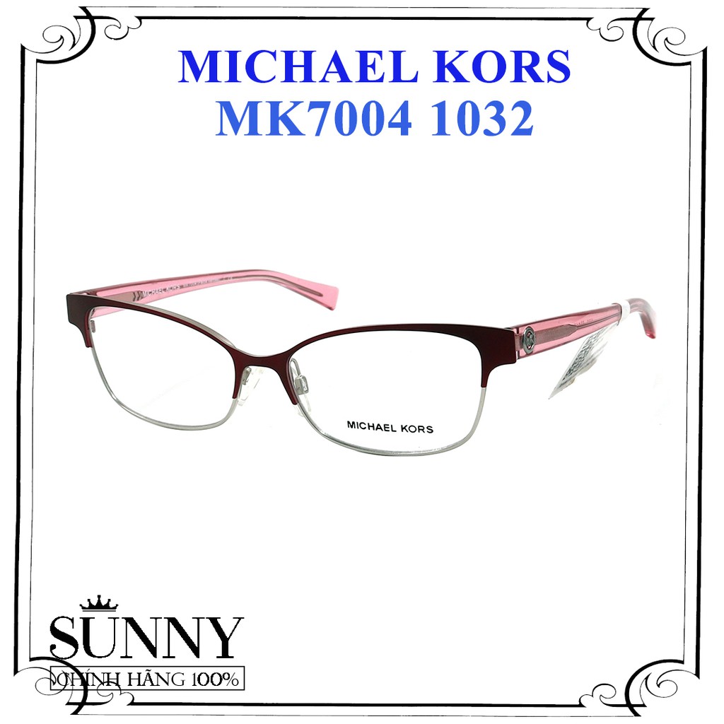 MK7004 - gọng kính thời trang Michael Kors chính hãng, thiết kế dễ đeo bảo vệ mắt