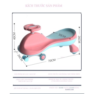 Xe lắc ENFA size lớn có đèn và nhạc