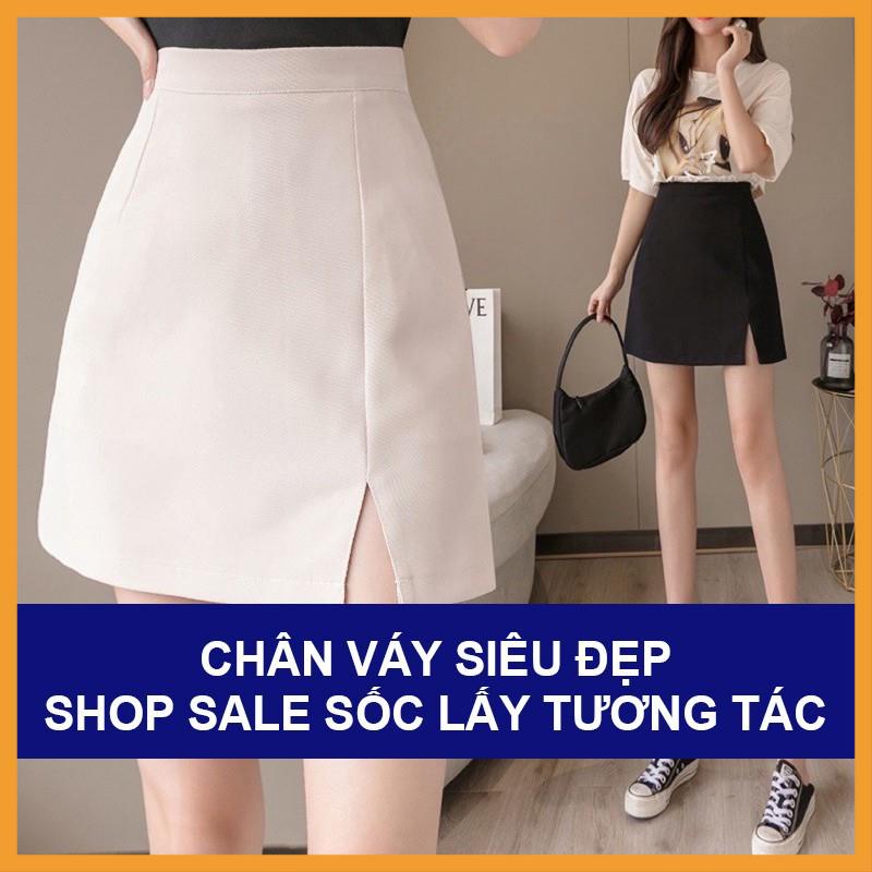 [MÃ VAY18 GIẢM 30K ĐƠN 500K] Chân váy ngắn chữ a xẻ trước, chân váy chữ a công sở xẻ tà | BigBuy360 - bigbuy360.vn