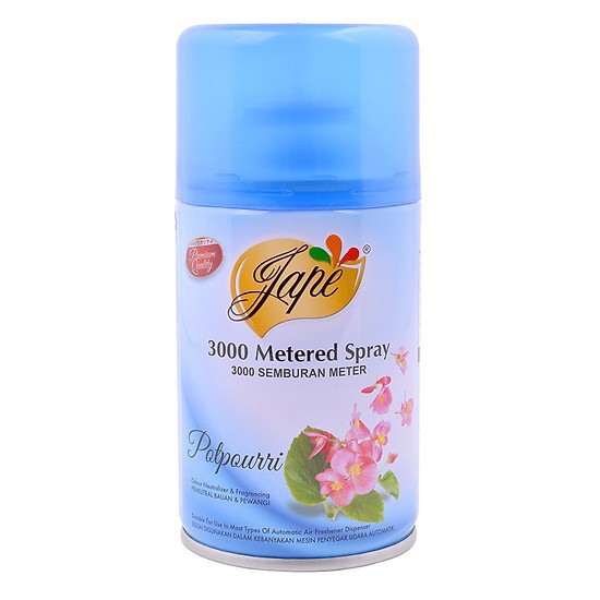 Máy Xịt Phòng Tự Động Jape Khử Mùi Hương Thơm Tự Nhiên - Hương Potpourri -  600ml [Gồm 1 Máy + 2 Lõi]