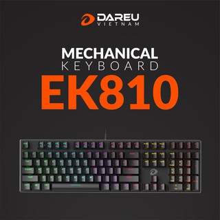  Bàn phím cơ Gaming DAREU EK810 104 KEY-Bảo hành chính hãng 24 tháng