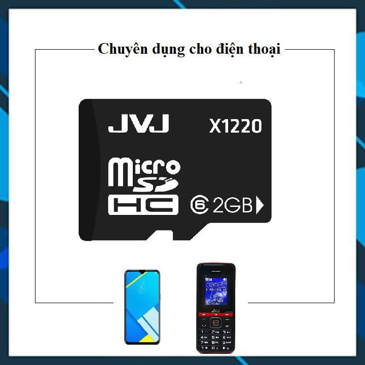 Thẻ nhớ 2G JVJ C10 microSDHC - chính hãng, BH 5 năm, 1 đổi 1, điện thoại android, camera [Giá Hủy Diệt]