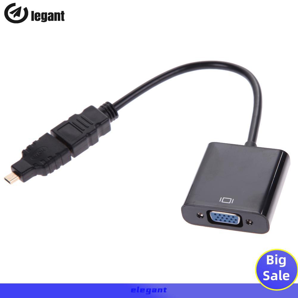 [NEW]1080P Micro HDMI / Mini HDMI / HDMI to VGA Converter Adapter with Audio