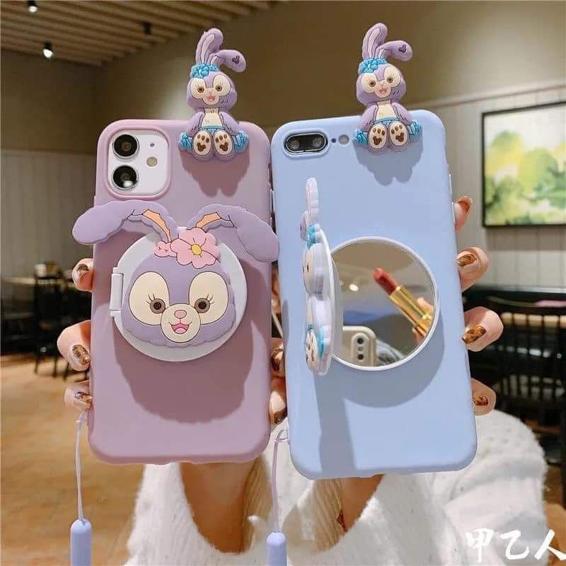 Ốp lưng silicon có gương cho các dòng Oppo/Vivo/Iphone