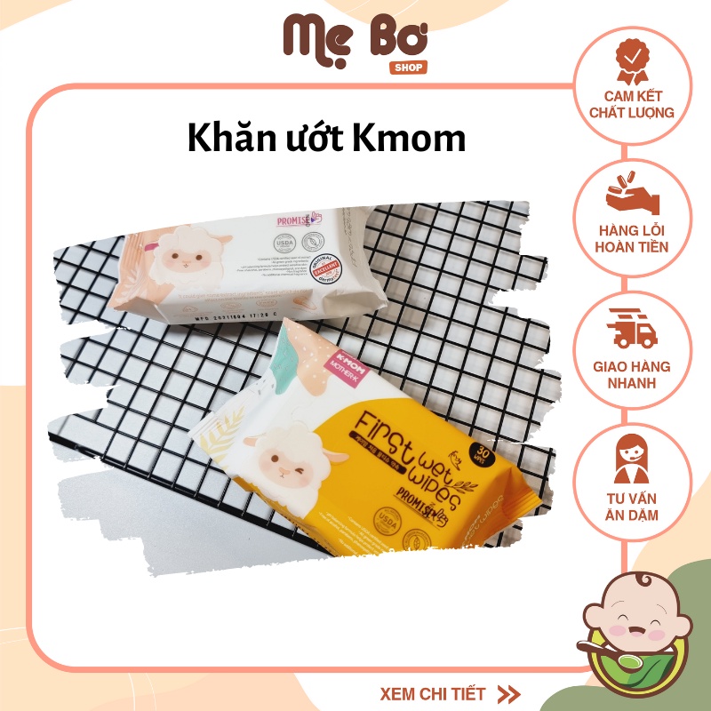 [MOTHER K] KHĂN ƯỚT CAO CẤP HOÀN QUỐC (GÓI 30 TỜ)