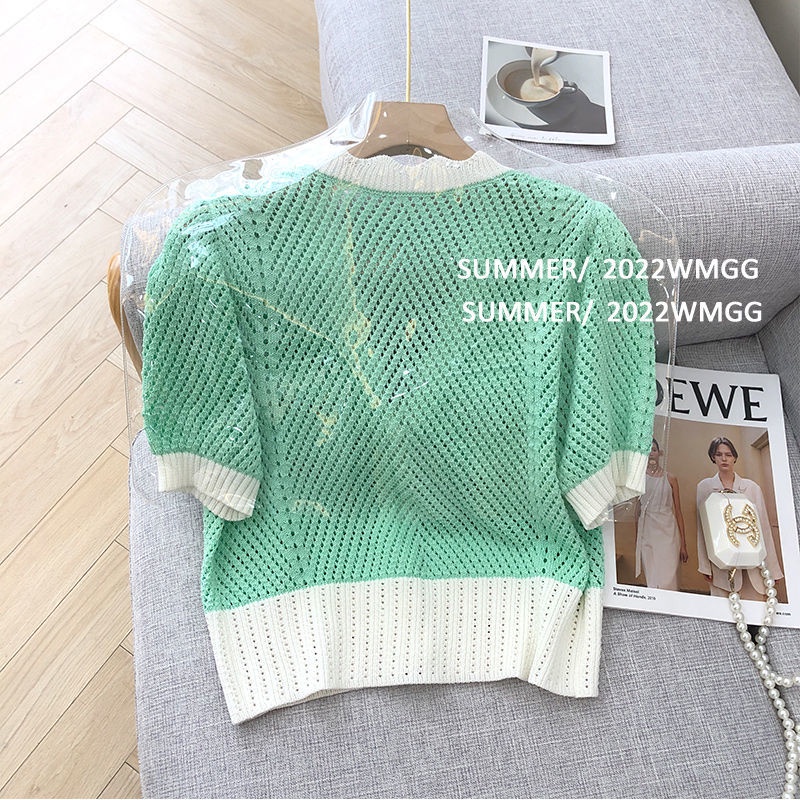Áo Cardigan Ngắn Tay Màu Sắc Tương Phản Thời Trang Cho Nữ  tao bao