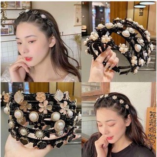 Bờm Tóc Có Kẹp Đính Hoa Đá Giữ Tóc Tạo Độ Phồng Siêu Xinh, Bờm Tiktok