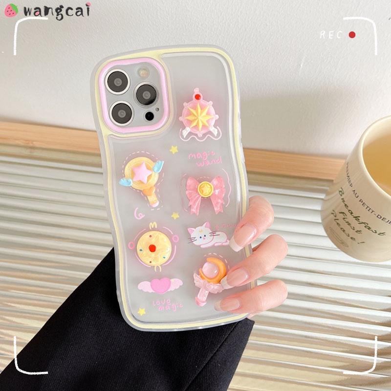 Ốp Điện Thoại Mềm Trong Suốt Họa Tiết Thủy Thủ Mặt Trăng 3D Cho iPhone 13 12 11 Pro Max XS Max XR X
