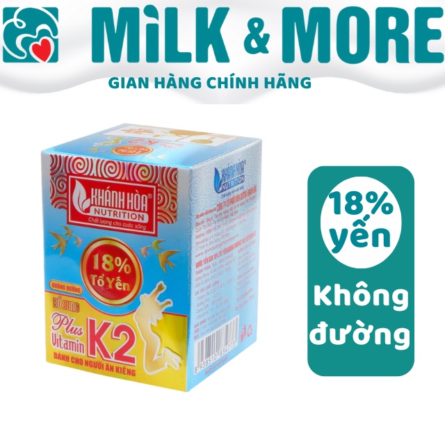 Tổ yến sào 18% bổ sung Vitamin K2 Không đường Khánh Hòa Nutrition