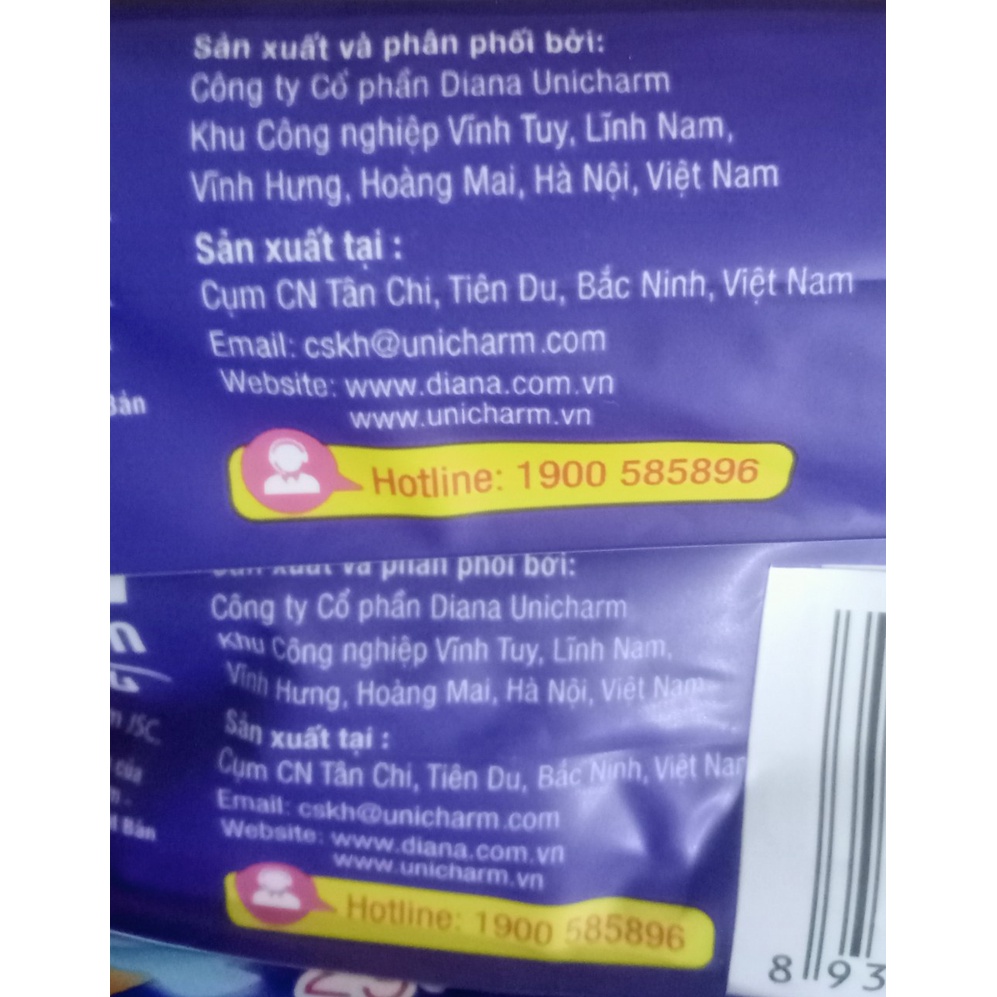 Combo 03 gói Băng vệ sinh ban đêm Diana Sensi Night 35cm (1 gói 3 miếng)