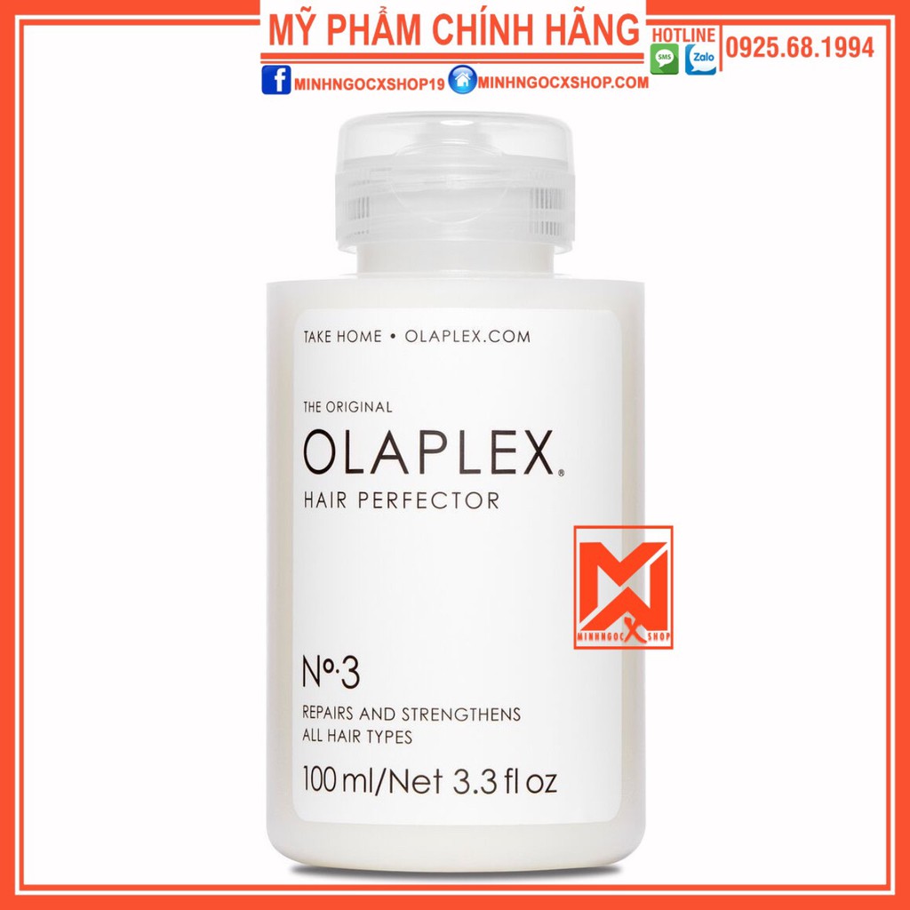 OLAPLEX PHỤC HỒI LIÊN KẾT TÓC OLAPLEX NO3 100ML CHÍNH HÃNG - OLAPLEX HAIR PERFECTOR 100ML