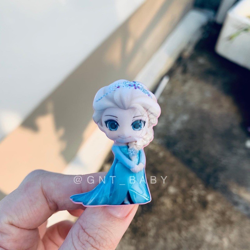 DISNEY Kẹp Tóc Công Chúa Elsa Anna Ariel / Bạch Tuyết 3d Dễ Thương 910 Gcl005 Cho Bé