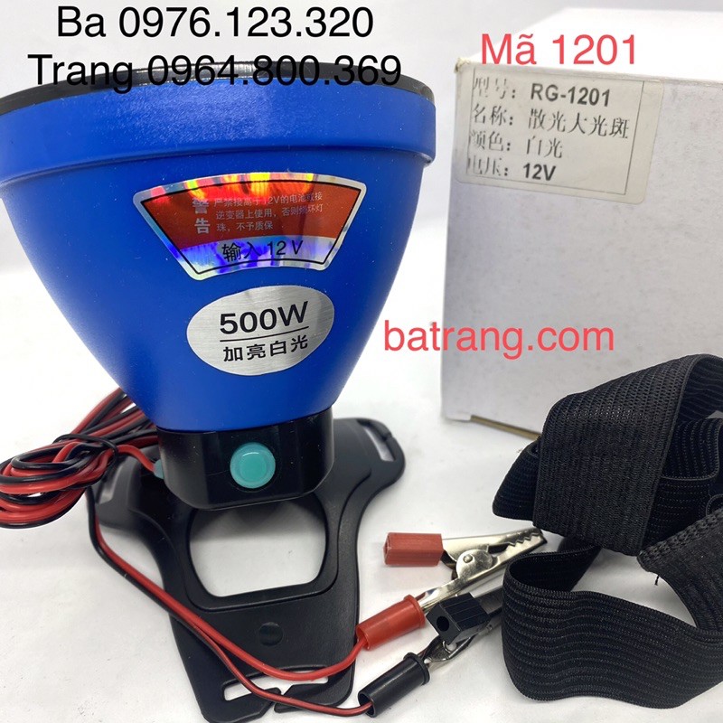 Đèn kẹp bình ác quy 12V 500W sáng rộng Đèn pin siêu sáng