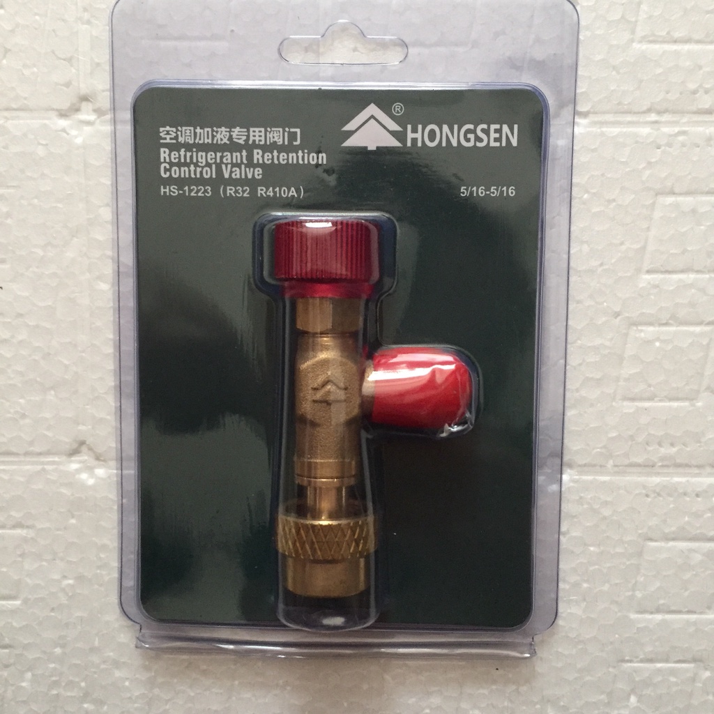 VAN KHÓA GAS CHỐNG BỎNG HONGSEN  gas R32, R410a, R22, R407c, R404a