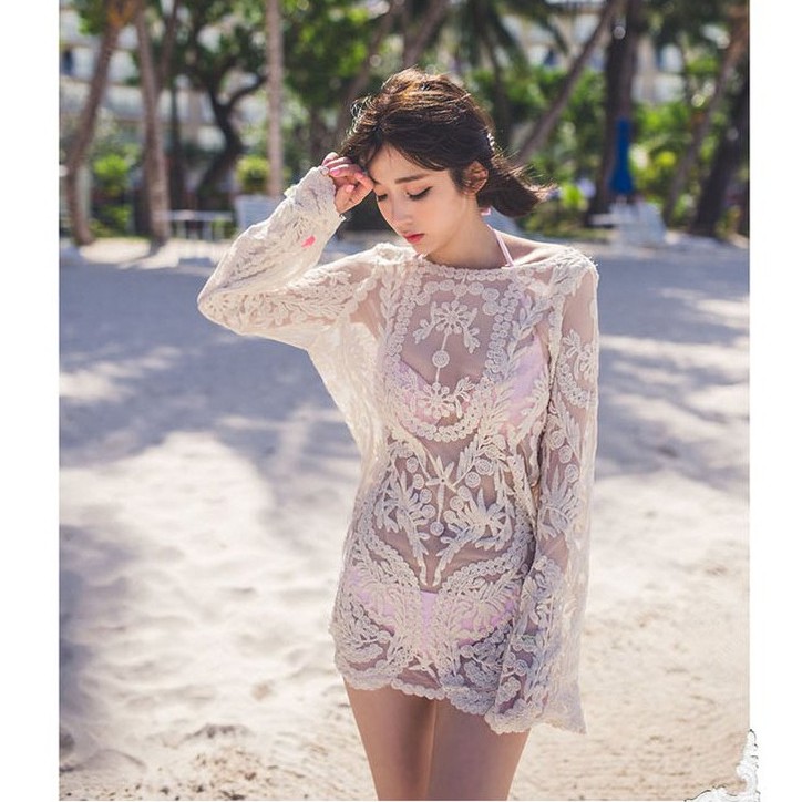 [Hàng quảng châu cao cấp] Áo lưới đi biển họa lá sành điệu | BigBuy360 - bigbuy360.vn