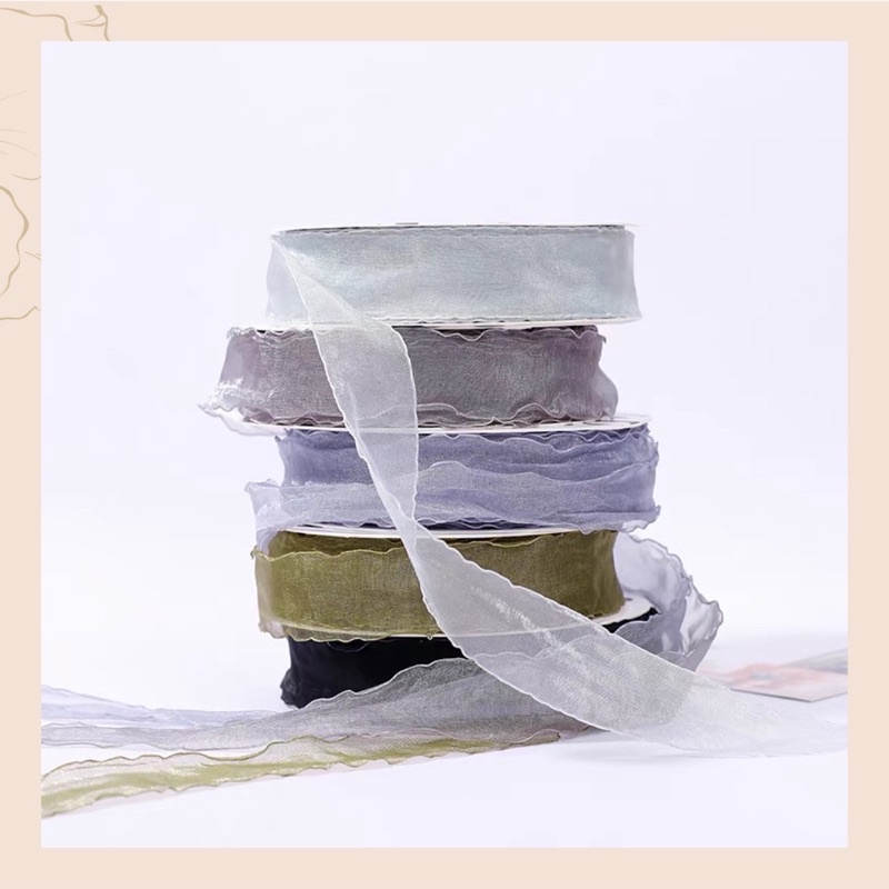 Ruy băng voan viền sóng