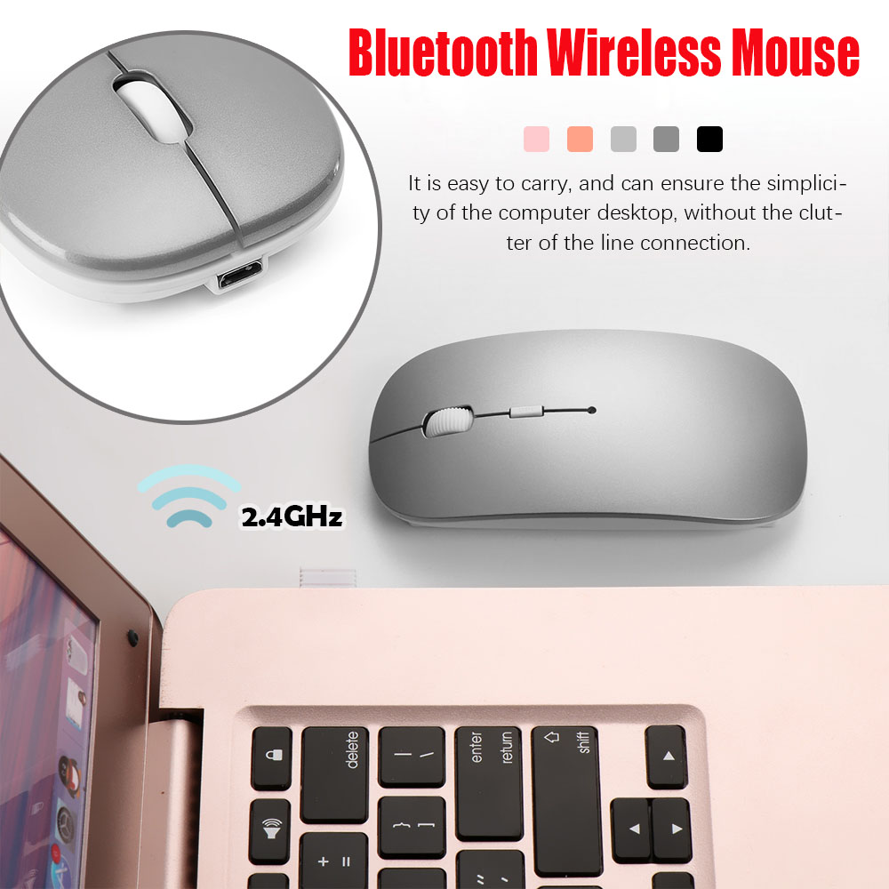 chuột không dây Kết Nối Bluetooth Siêu Mỏng Nhiều Màu 1 Cái