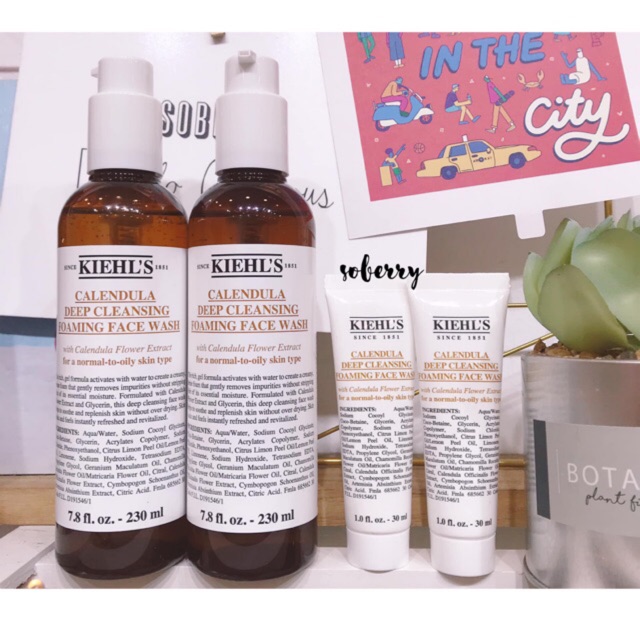 Sữa rửa mặt hoa cúc KIEHLS Calendula Deep Cleansing Foaming Facewash 230ml /30ml | BigBuy360 - bigbuy360.vn