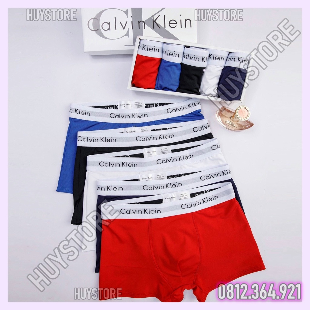Hộp 5 quần SỊP NAM NGẪU NHIÊN, boxer nam co giãn 4 chiều, quần lót nam thoáng khí, chuẩn loại 1, thoáng mát