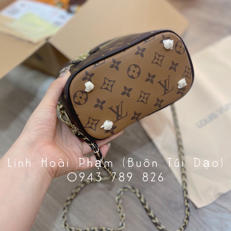 Túi cốp hoa nâu size 20cm vừa ĐT loại cao cấp 2 hộp đựng