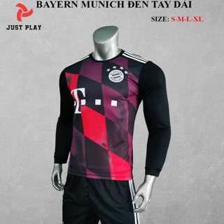 Đồ đá banh Bayern xanh đen tay dài
