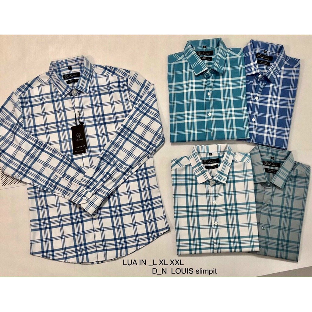TN Store - Áo sơ mi Nam tay dài chất kate lụa cao cấp, phối hoạ tiết caro ấn tượng, PC trẻ trung - New Hot | BigBuy360 - bigbuy360.vn
