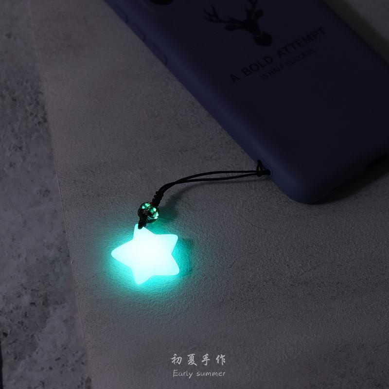 Mobile Dây Đeo Điện Thoại Dạ Quang Dạng Chuỗi Hạt Đá Phát Sáng Ban Đêm Bảo Vệ Cho Nam Nữ mu