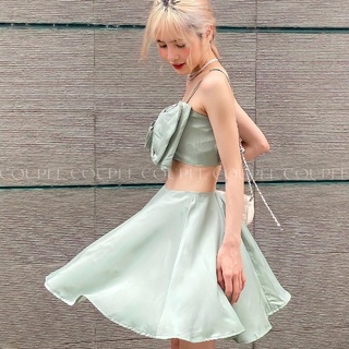 Váy Nơ Lụa - Set áo nơ và váy ngắn [ẢNH THẬT DO COUPEE TỰ CHỤP]