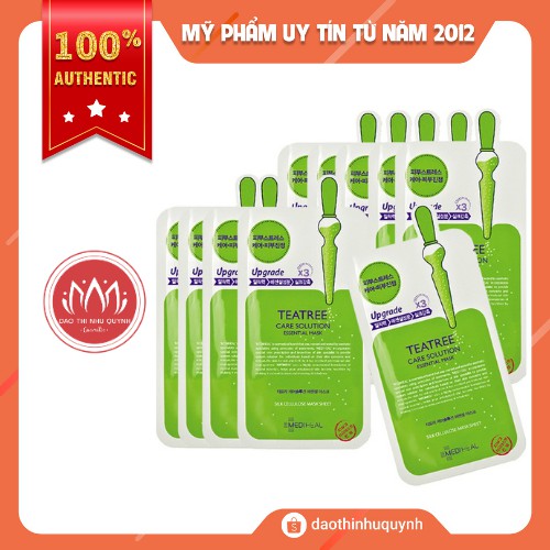 [Set 7m] Mặt nạ Mediheal Teatree Healing solution Essential Mask giúp ngăn ngừa và giảm mụn