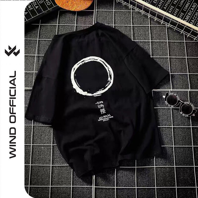 Áo thun tay lỡ WIND phông unisex form rộng thun cotton KAO thời trang nam nữ oversize | BigBuy360 - bigbuy360.vn