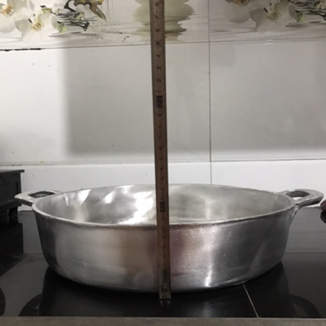 Chảo gang đáy bằng 36 cm