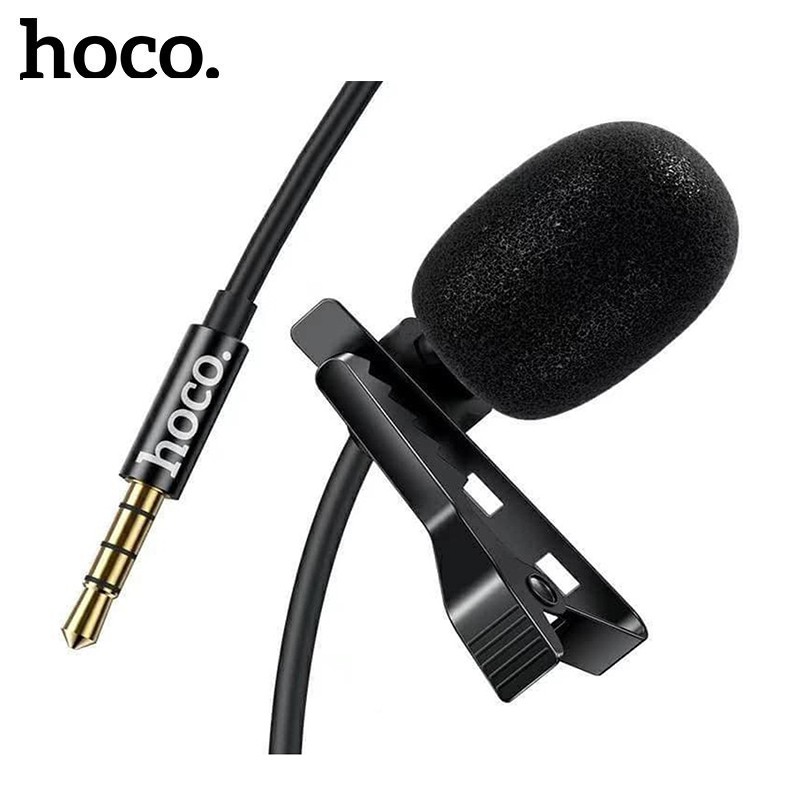 [Mã ELHACE giảm 4% đơn 300K] Micro mini jack 3.5mm Hoco DI02 màng lọc âm khử tiếng ồn , thu âm nhạy dây dài 2m