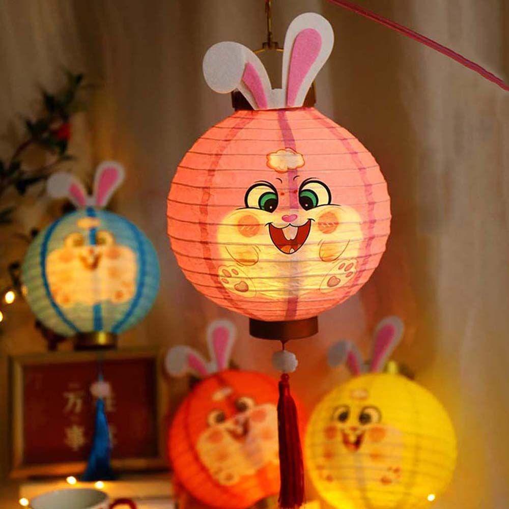 Lồng Đèn Giấy Hình Động Vật Hoạt Hình Phong Cách Trung Hoa