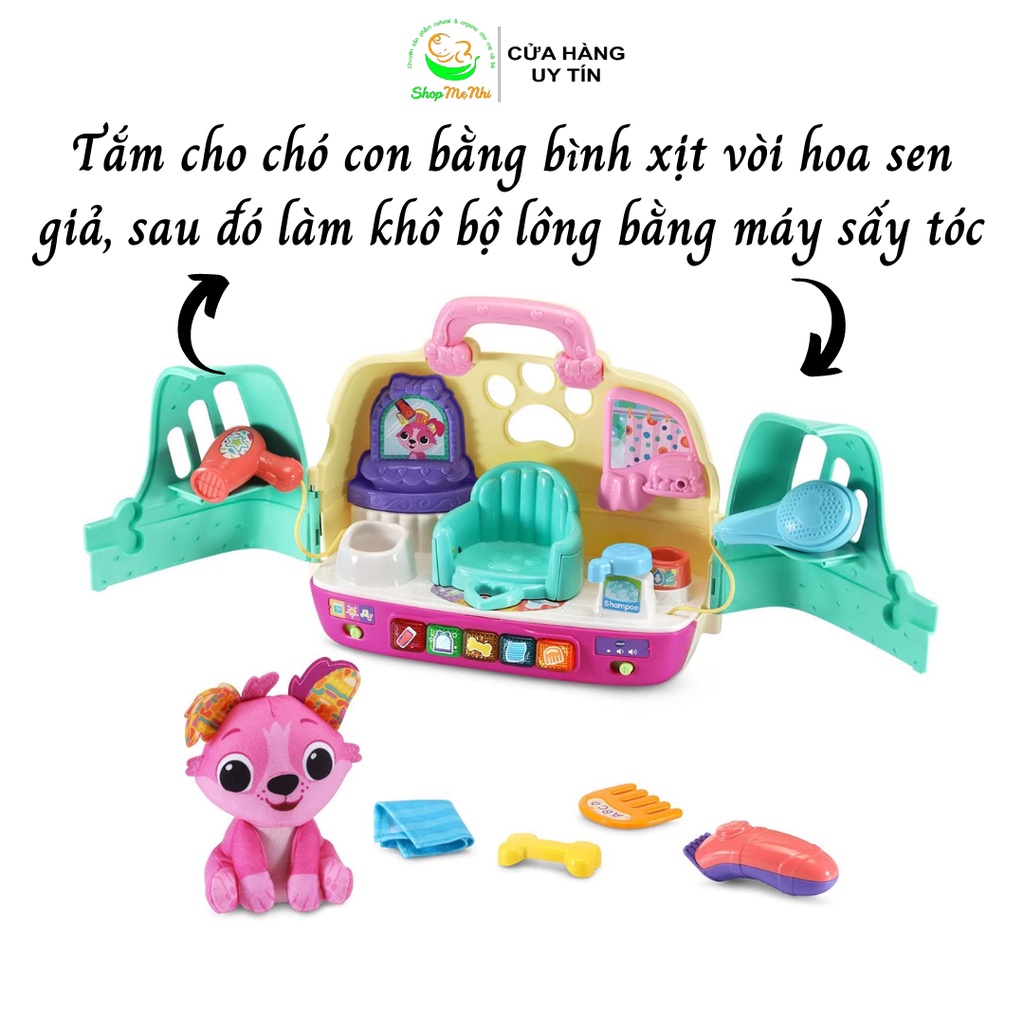 Đồ chơi Vtech - Spa làm đẹp cho cún yêu Vtech Glam &amp; Go Puppy Salon cho bé 1.5 - 4 tuổi.