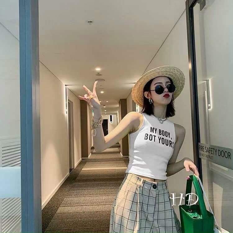 [Mã FAMAYWA giảm 10K đơn 50K] Áo croptop ôm sát tay chất mềm mịn mát SS117 | BigBuy360 - bigbuy360.vn