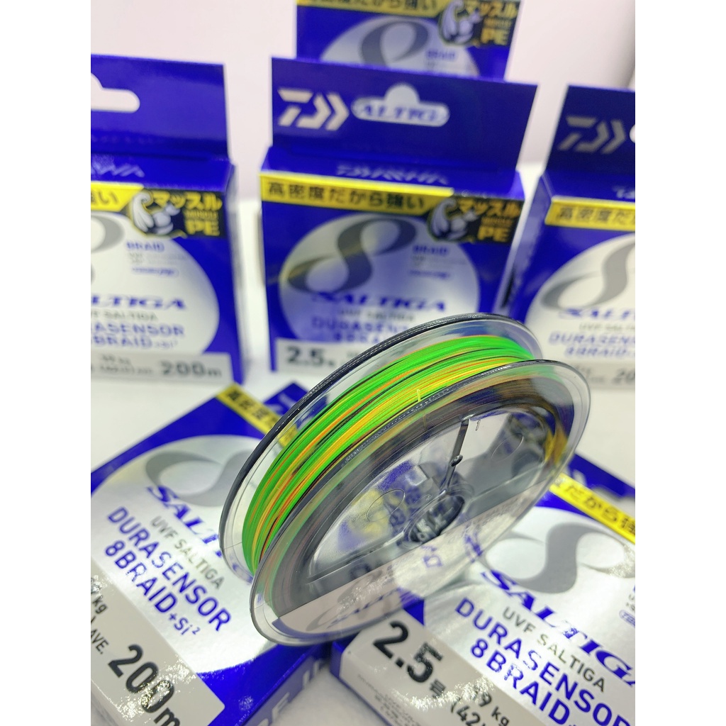 Dây Dù dây pe braid Daiwa Saltiga 8 si2 Durasensor 200m