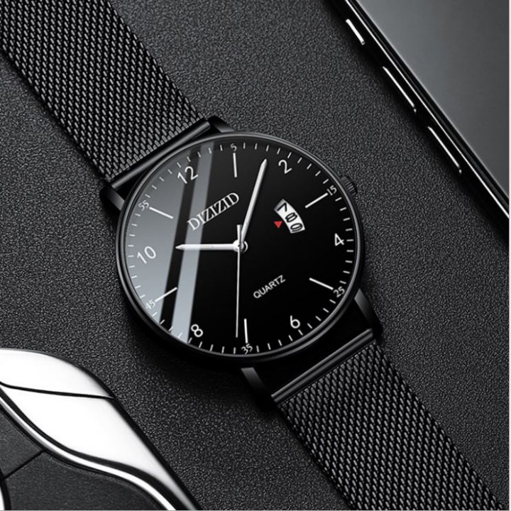 Đồng hồ thời trang nam DIZIZID 8012 dây mành cao cấp