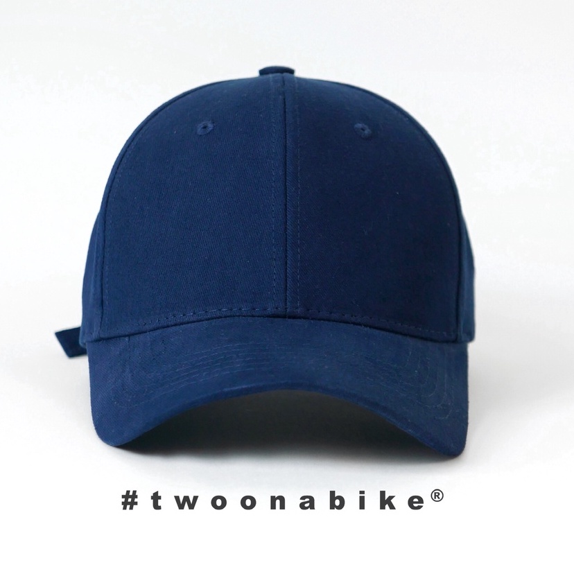 Nón trơn màu xanh Navy - #twoonabike minimal cap