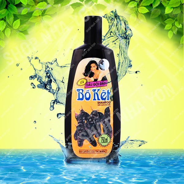 Thorakao Dầu gội đầu tinh chất bồ kết 750ml  bóng mượt, sạch gàu, đen tóc kích thích tốt đến sự tăng trưởng của chân tóc